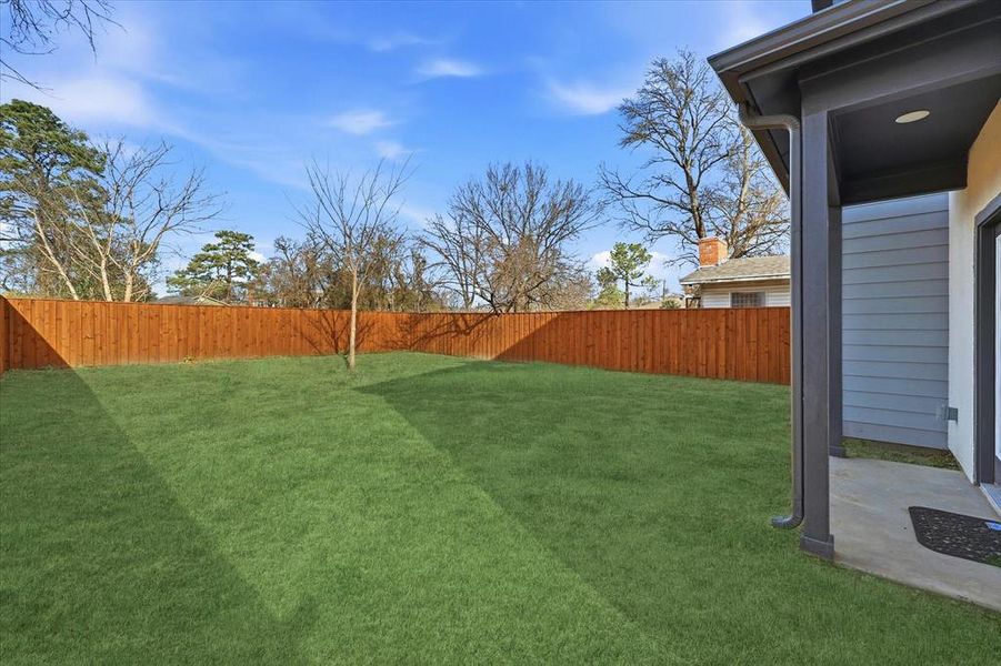 Exterior details and patio area of a home in , Dallas (Image 29). Exterior details and patio area of a home in , Dallas (Image 29).