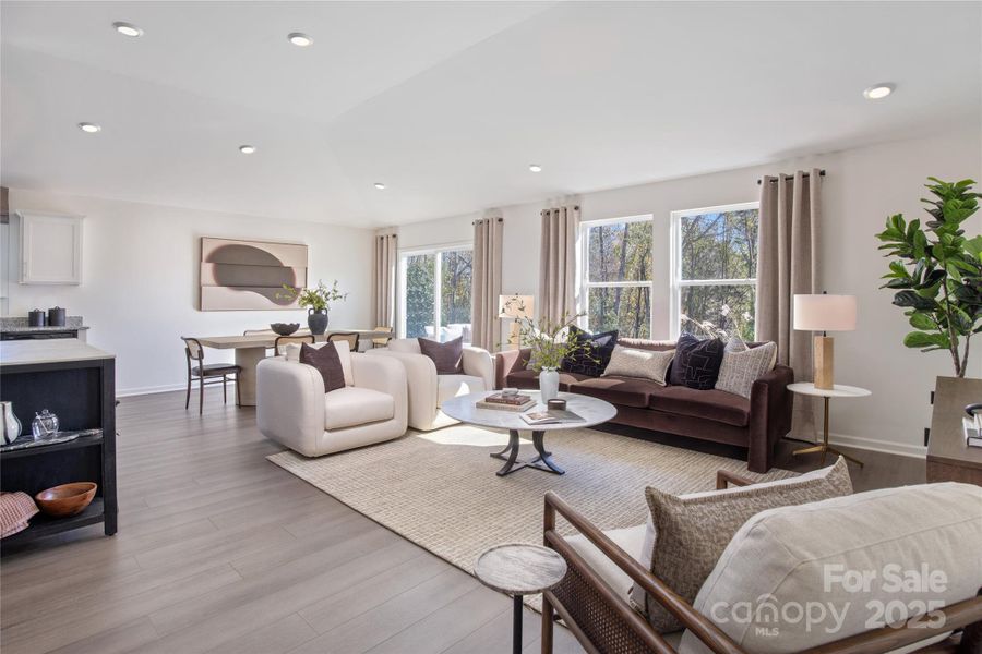 Furnished interior view inside a new home in Sheffield, Indian Trail (Image 3). Furnished interior view inside a new home in Sheffield, Indian Trail (Image 3).