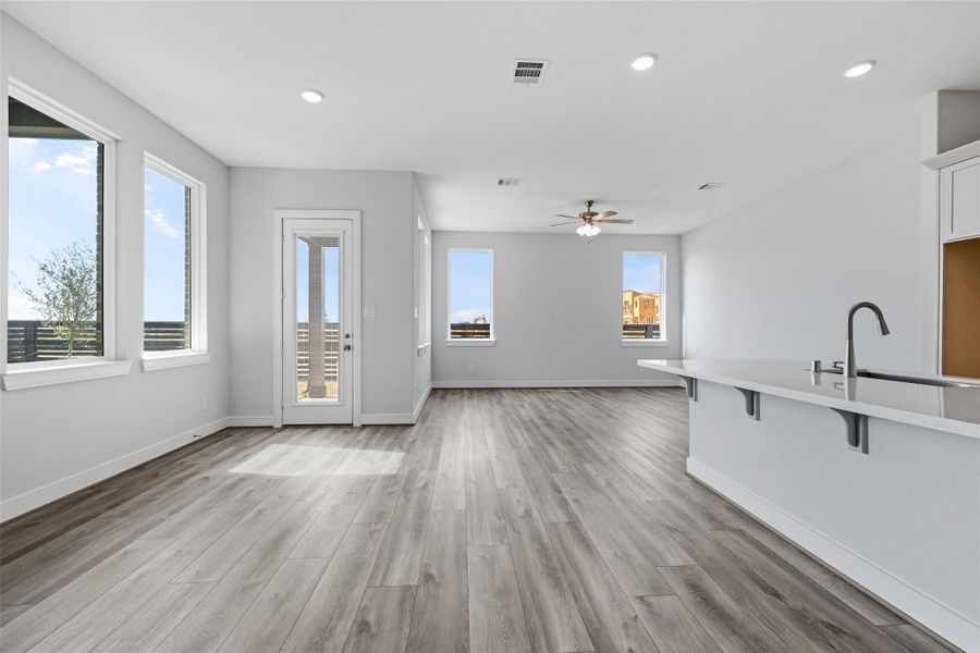 Spacious, unfurnished interior of a new home in Bridgeland Central, Cypress (Image 19). Spacious, unfurnished interior of a new home in Bridgeland Central, Cypress (Image 19).
