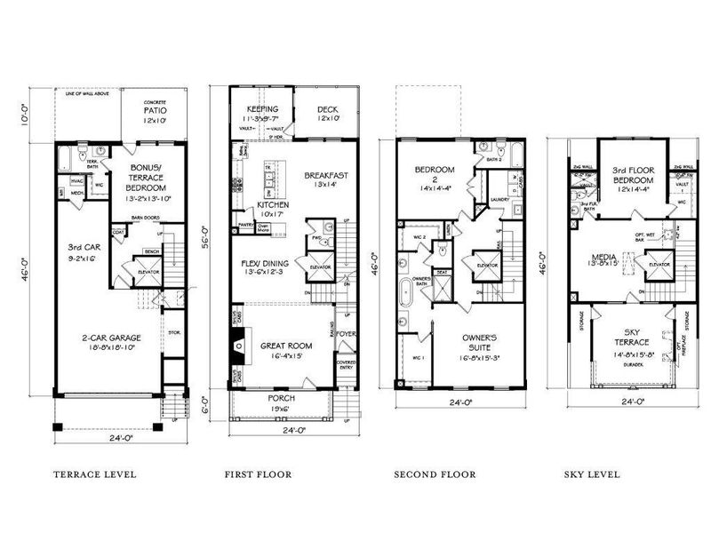 2D floor plan layout of this home in , Suwanee, GA (Image 5).
