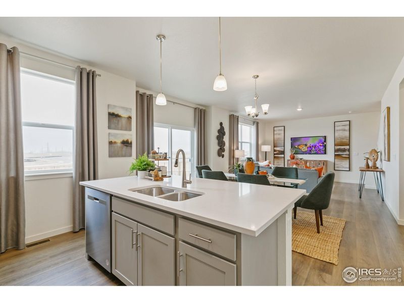 Furnished interior view inside a new home in Settlers Crossing, Commerce City (Image 10). Furnished interior view inside a new home in Settlers Crossing, Commerce City (Image 10).