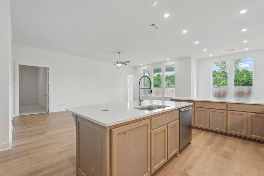 Furnished interior view inside a new home in Riceland: 65ft. lots, Mont Belvieu (Image 7).