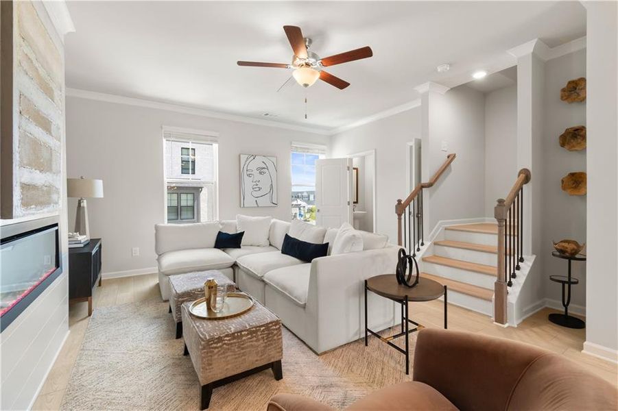 Furnished interior view inside a new home in Silverock, McDonough (Image 42).