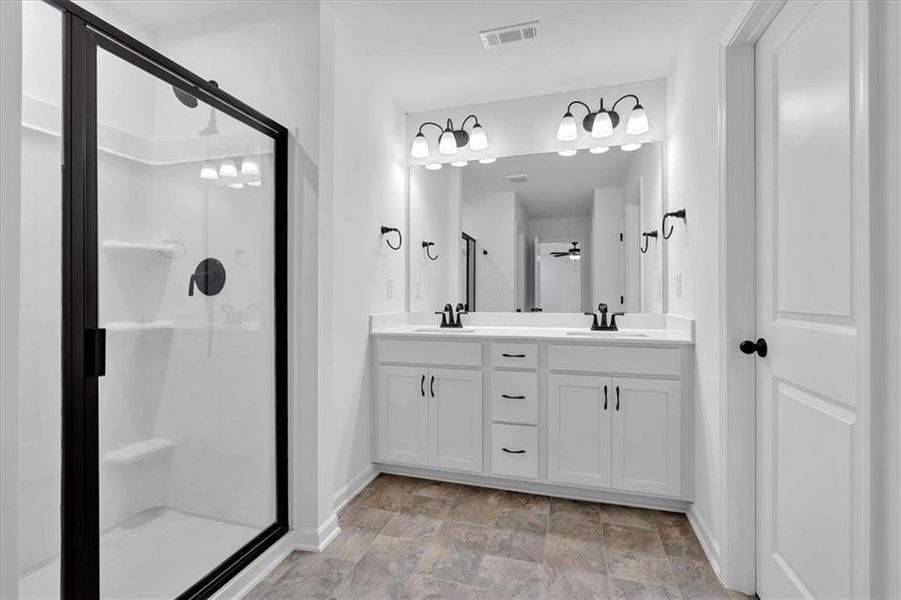 Furnished interior view inside a new home in Meadow Pines, Dallas (Image 16).