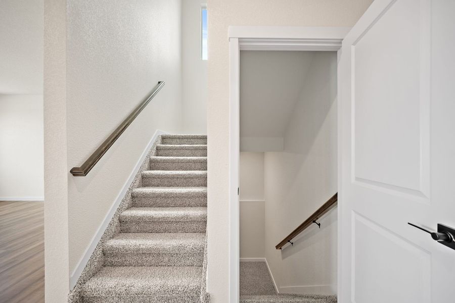 Spacious, unfurnished interior of a new home in Aspen Ranch, Fountain (Image 23). Spacious, unfurnished interior of a new home in Aspen Ranch, Fountain (Image 23).