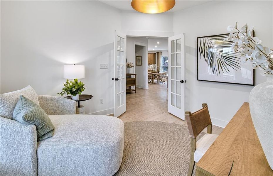 Furnished interior view inside a new home in Hunters Creek, Flowery Branch (Image 21).
