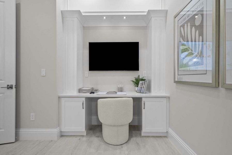 2D floor plan layout for the Seabreeze Grande by GHO Homes in Seaglass, Vero Beach, FL (Image 30).