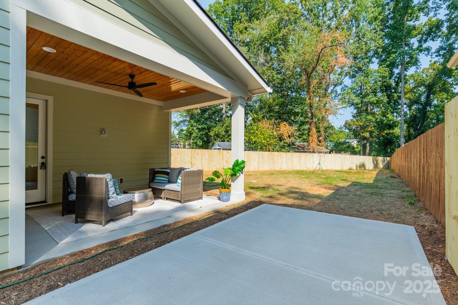 Exterior details and patio area of a home in , Charlotte (Image 24).