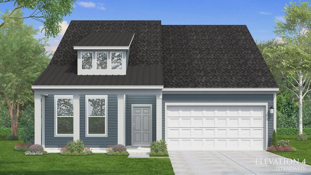 Representative exterior photo of a completed home built from the Chelsea by DRB Homes in Oakmont Manor, Oxford, NC (Image 29).