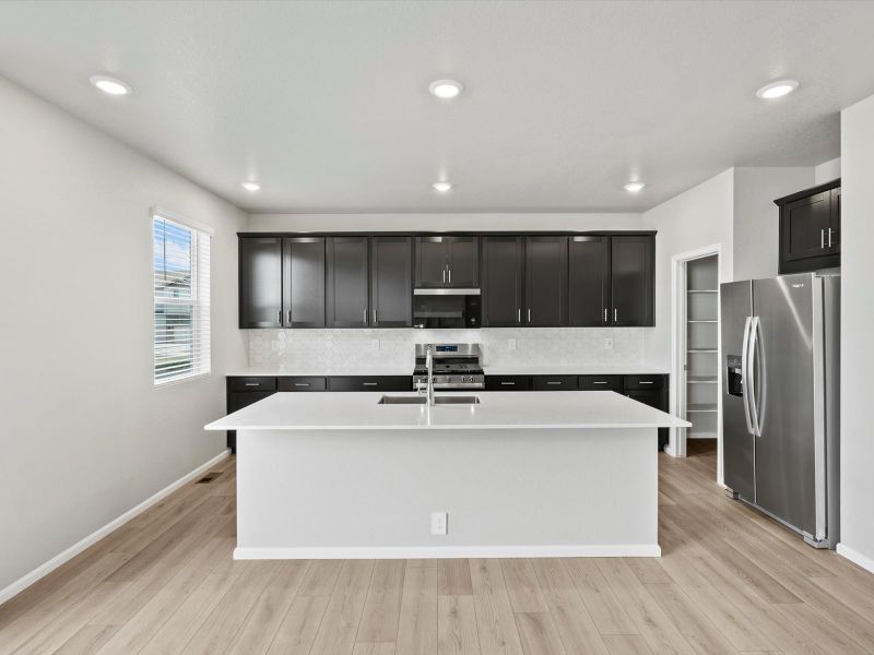 Furnished interior view inside a new home in Poudre Heights: The Alpine Collection, Windsor (Image 8).