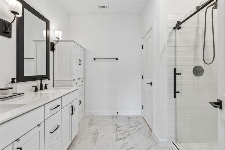 Furnished interior view inside a new home in , Dallas (Image 15).