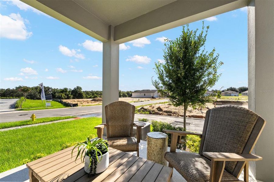 Exterior details and patio area of a home in Rainwood, Groveland (Image 2).