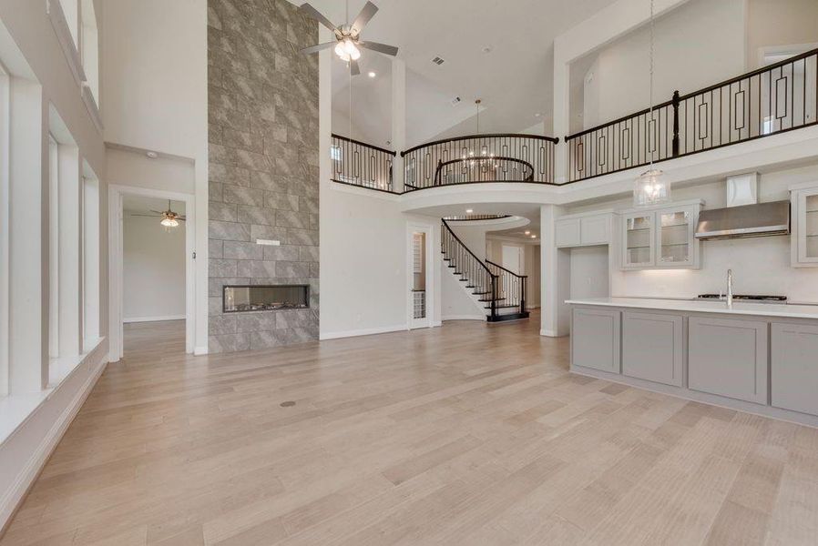 Furnished interior view inside a new home in Wellspring Estates, Celina (Image 14). Furnished interior view inside a new home in Wellspring Estates, Celina (Image 14).
