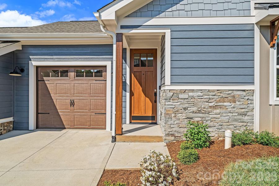 Exterior details and patio area of a home in , Arden (Image 3).