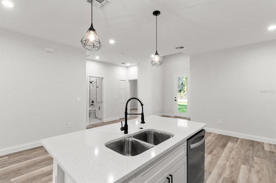 Furnished interior view inside a new home in , Dunnellon (Image 9).