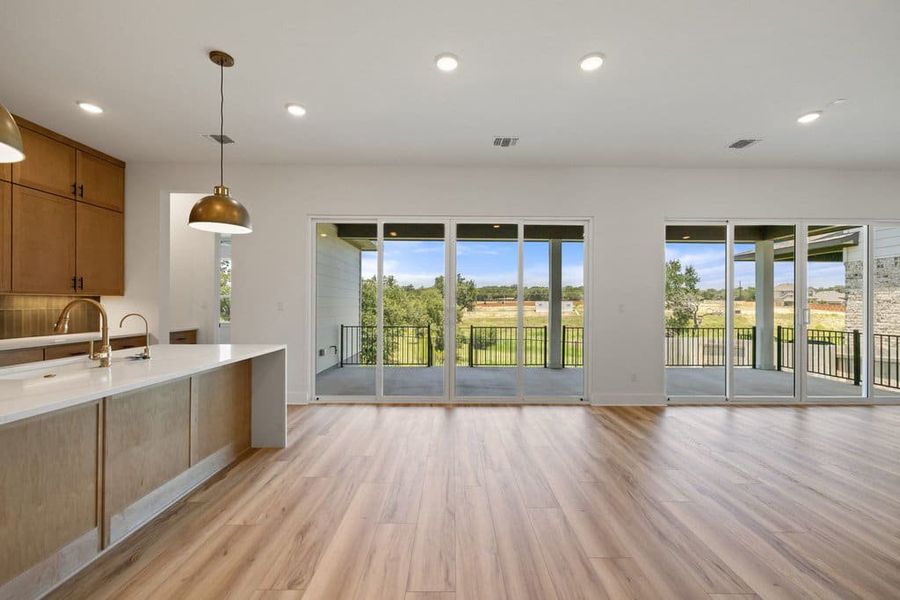 Furnished interior view inside a new home in Lariat, Liberty Hill (Image 7).