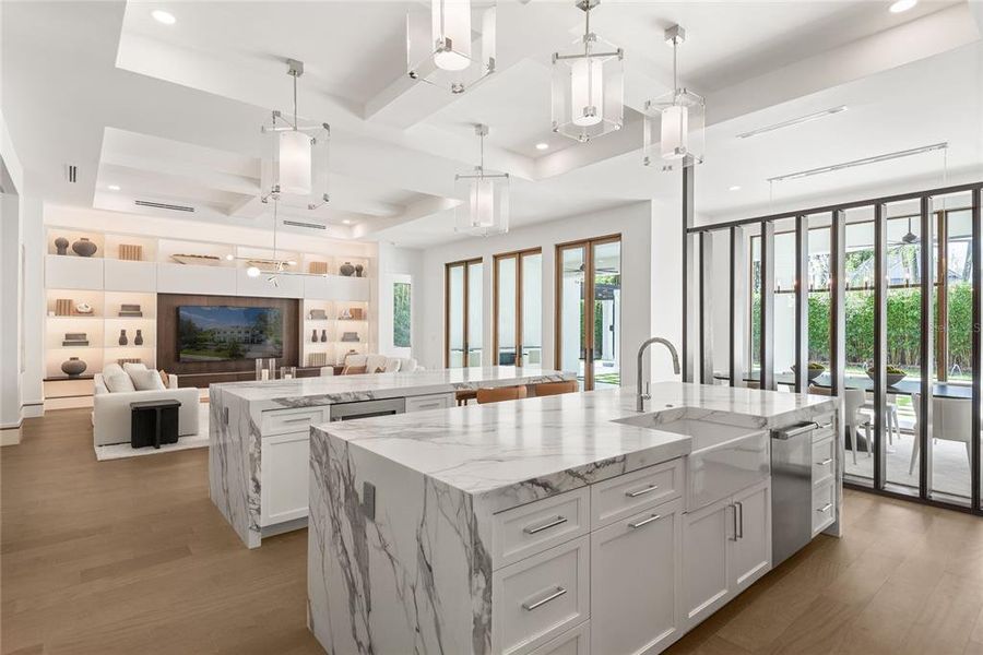 Kitchen overlooking Great Room