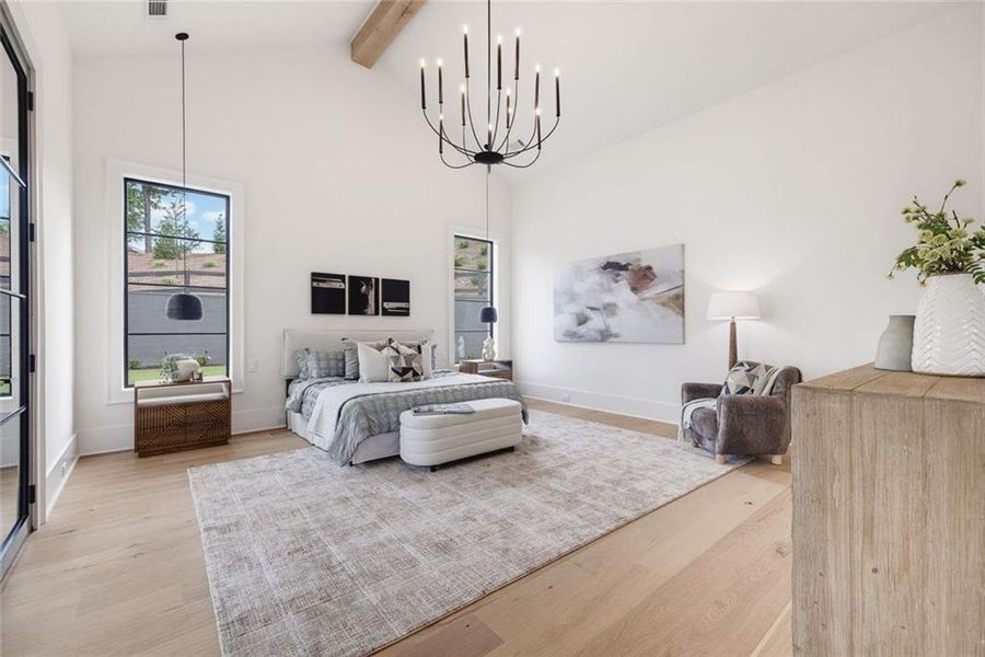 Furnished interior view inside a new home in , Canton (Image 37).