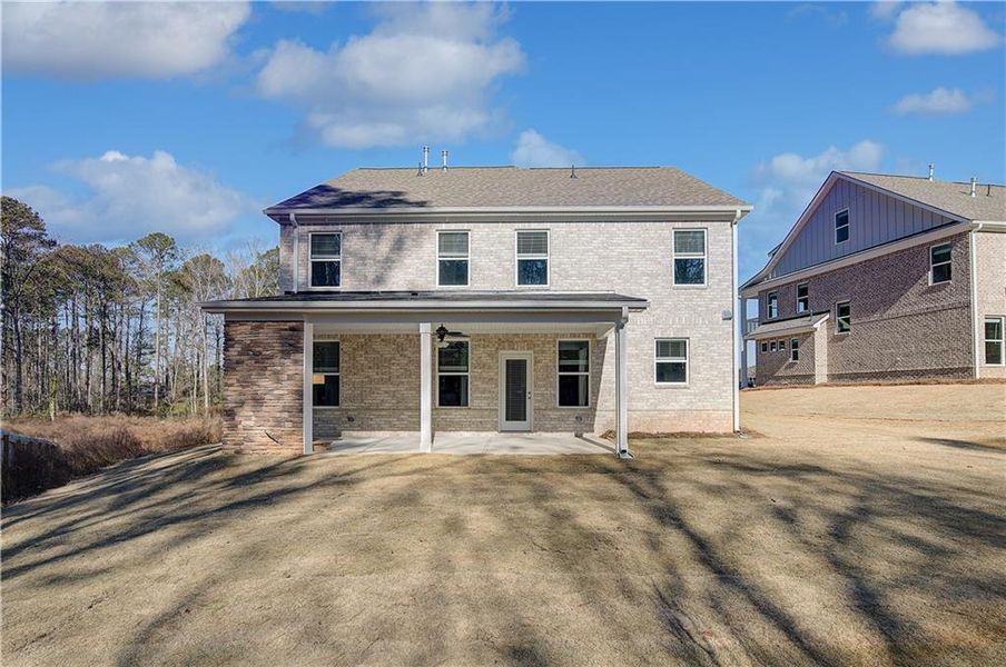 Exterior details and patio area of a home in Burchwood, Stockbridge (Image 4).