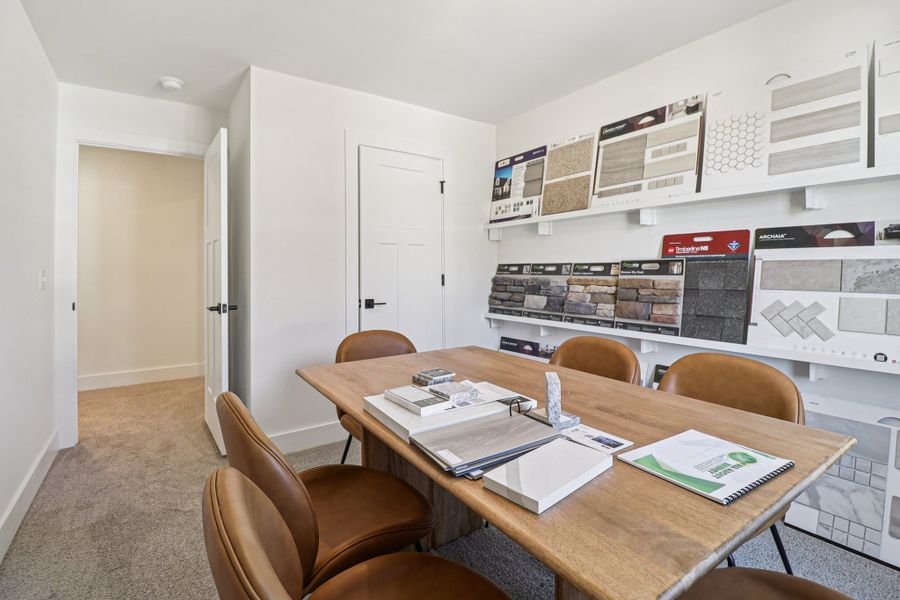 Representative furnished interior of a home built from the Bentcreek II by Great Southern Homes in Shiloh Trail, Wellford (Image 14).