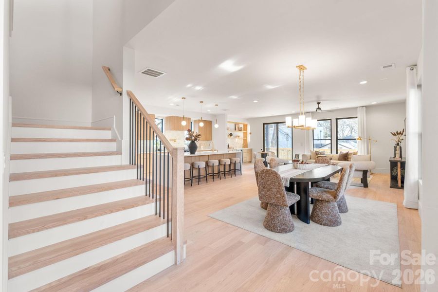 Furnished interior view inside a new home in , Charlotte (Image 8). Furnished interior view inside a new home in , Charlotte (Image 8).