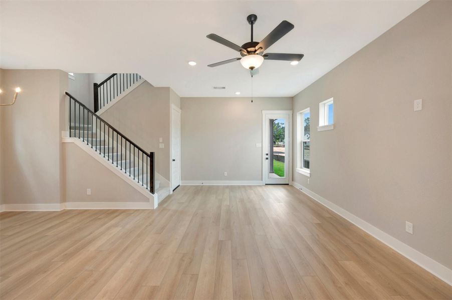 Spacious, unfurnished interior of a new home in Two Step Farm - Cottages Row Collection, Montgomery (Image 32). Spacious, unfurnished interior of a new home in Two Step Farm - Cottages Row Collection, Montgomery (Image 32).