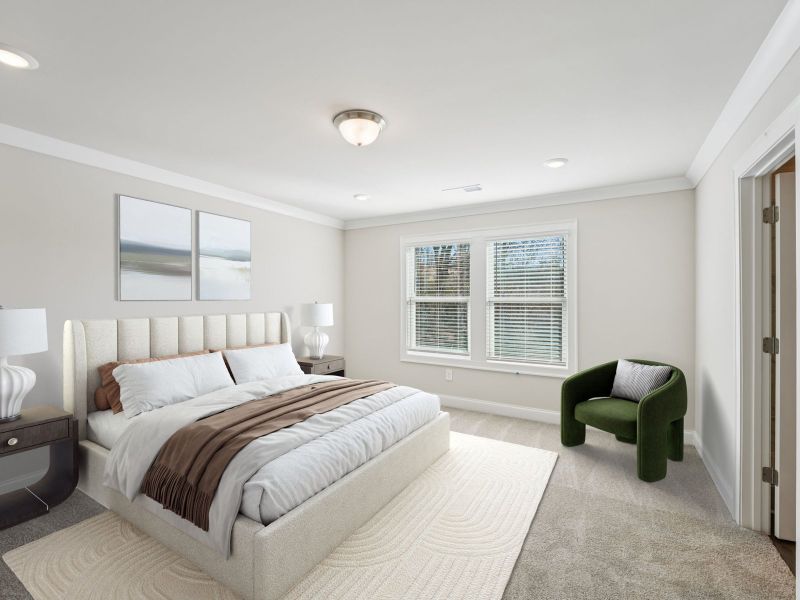 Furnished interior view inside a new home in Hemingway - Highland Series, Cumming (Image 9).