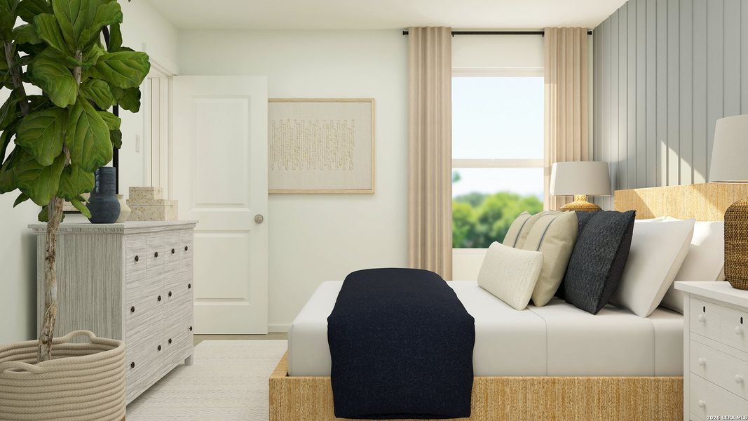 Furnished interior view inside a new home in Tres Laurels, San Antonio (Image 26).