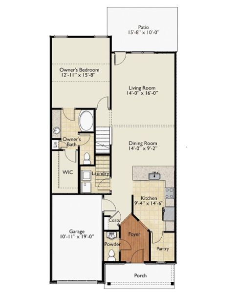 2D floor plan layout of this home in Holly Ridge, Greenville, SC (Image 2). 2D floor plan layout of this home in Holly Ridge, Greenville, SC (Image 2).