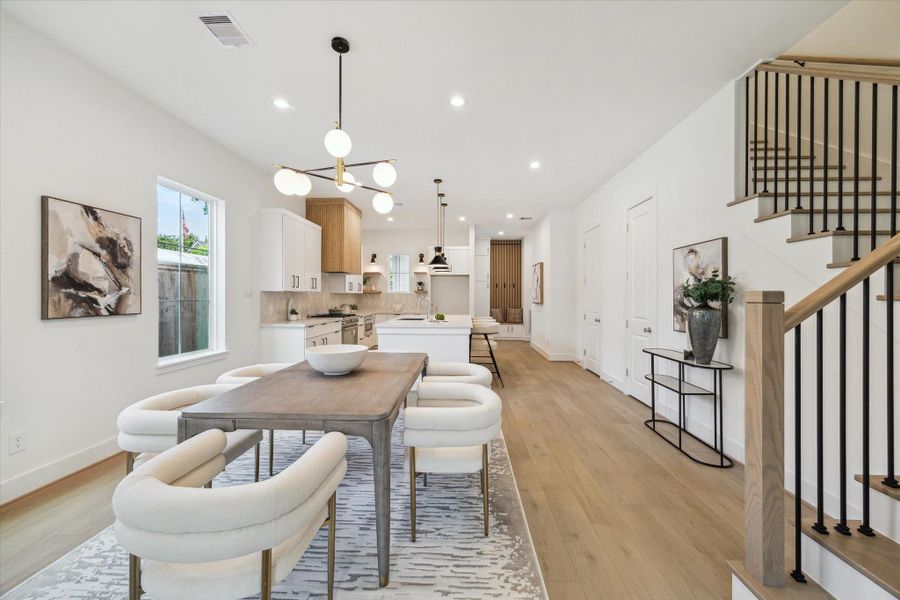 Furnished interior view inside a new home in , Houston (Image 16).