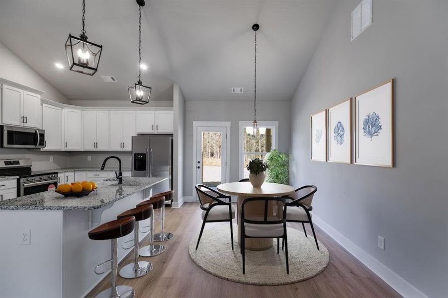 Furnished interior view inside a new home in , Cedartown (Image 11).