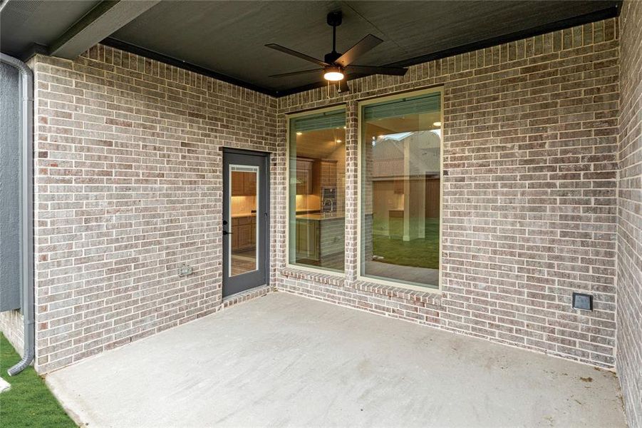 Exterior details and patio area of a home in Waterscape Classic 50s, Royse City (Image 23). Exterior details and patio area of a home in Waterscape Classic 50s, Royse City (Image 23).