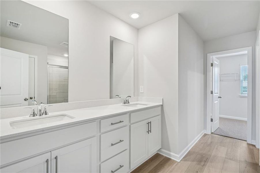 Furnished interior view inside a new home in Parkside at Grayson, Grayson (Image 5).