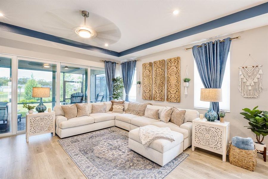 Furnished interior view inside a new home in , Deland (Image 14).