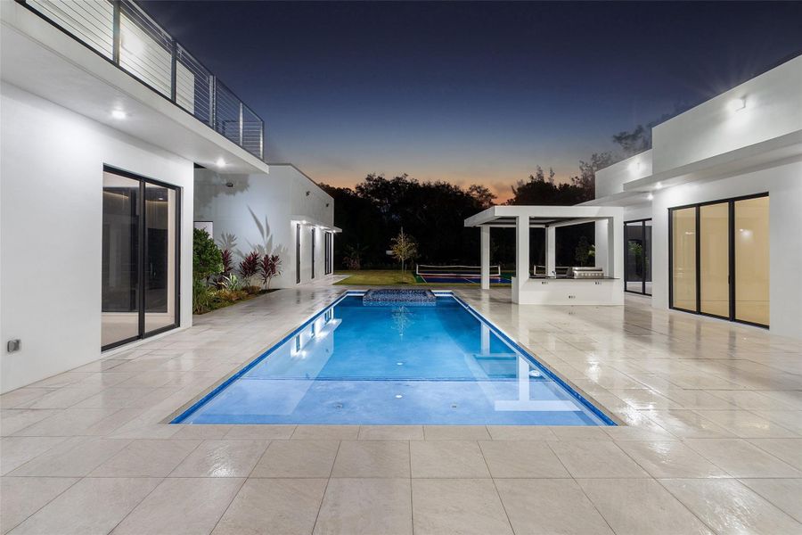 Exterior details and patio area of a home in , Parkland (Image 39).