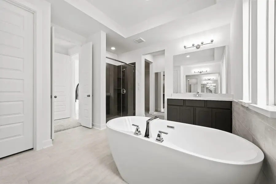 Furnished interior view inside a new home in Lariat, Liberty Hill (Image 9).