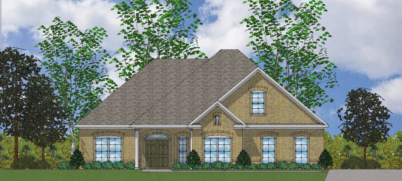 Representative exterior photo of a completed home built from the Campbell - Elite Collection by Mungo Homes in Walnut Grove, Easley, SC (Image 11).