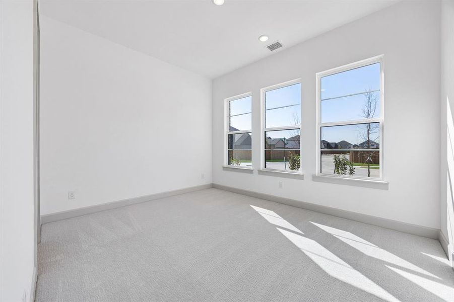 You'll find nicely sized secondary bedrooms in our Percy floor plan. You'll find nicely sized secondary bedrooms in our Percy floor plan.