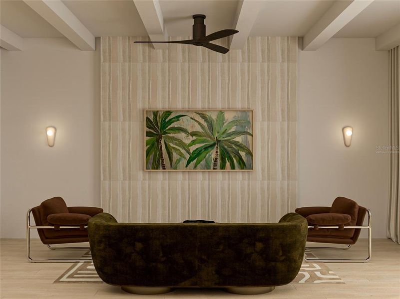 Furnished interior view inside a new home in , Tampa (Image 15).