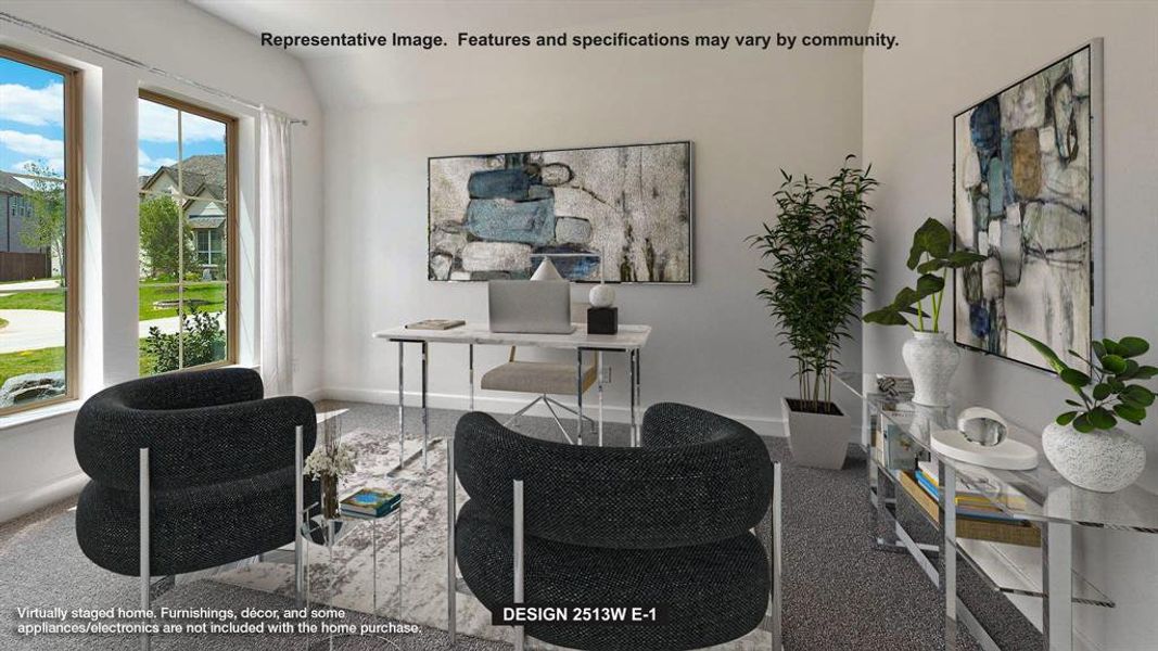 Furnished interior view inside a new home in Hillstead, Lavon (Image 6). Furnished interior view inside a new home in Hillstead, Lavon (Image 6).