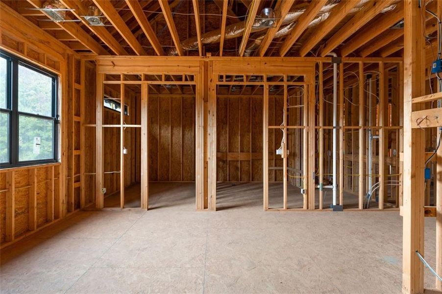 In-progress construction of a new home in , Kingston, GA (Image 47).