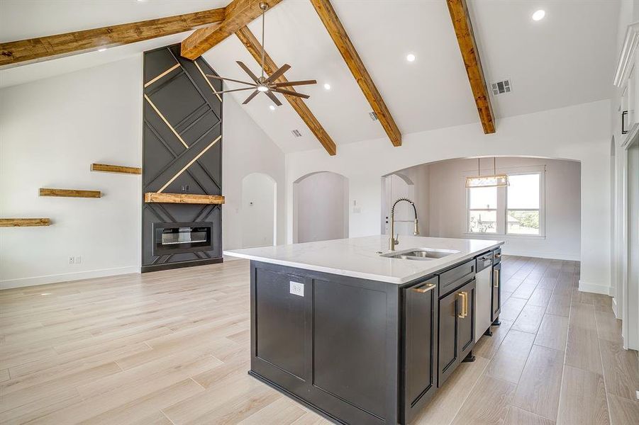 Furnished interior view inside a new home in , Weatherford (Image 6).