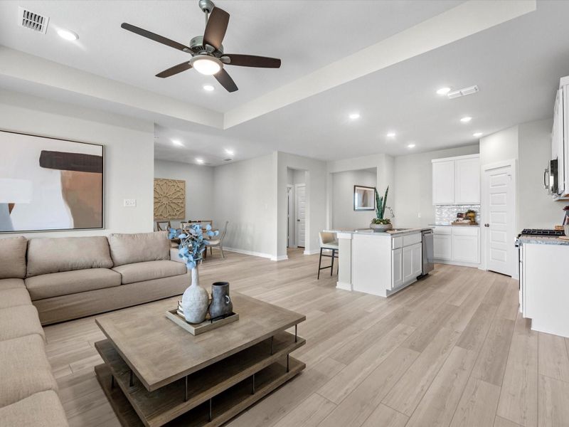 Furnished interior view inside a new home in Mason Woods, Cypress (Image 6).