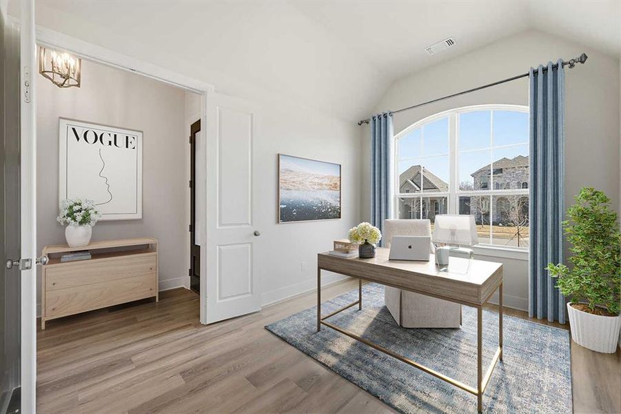 Furnished interior view inside a new home in Gateway Village - The Reserve, Denison (Image 8). Furnished interior view inside a new home in Gateway Village - The Reserve, Denison (Image 8).