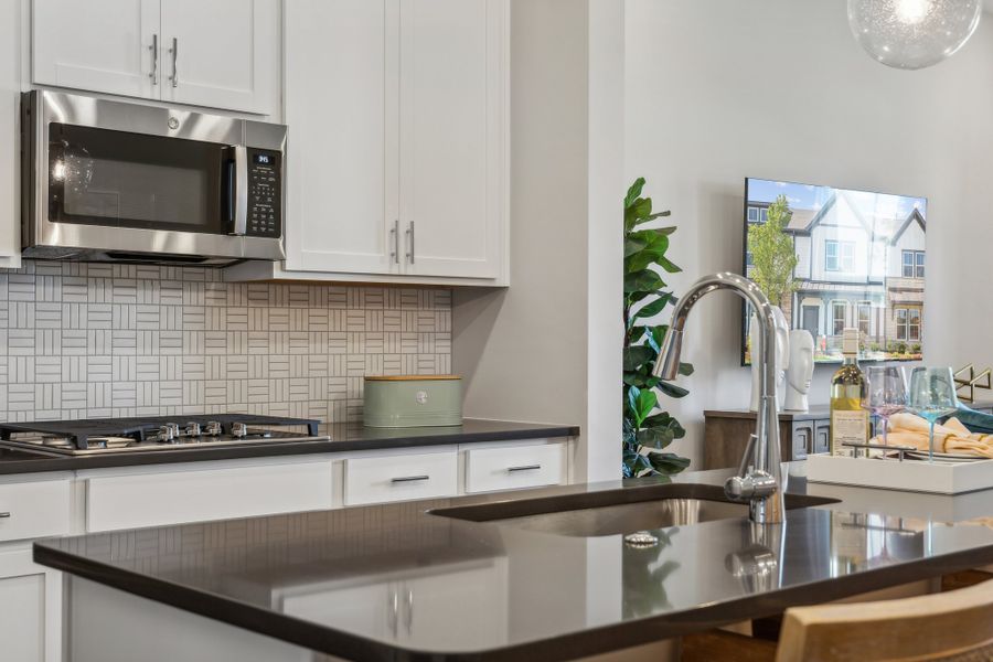 Furnished interior view inside a new home in Terraces at the Exchange, Indian Land (Image 2).
