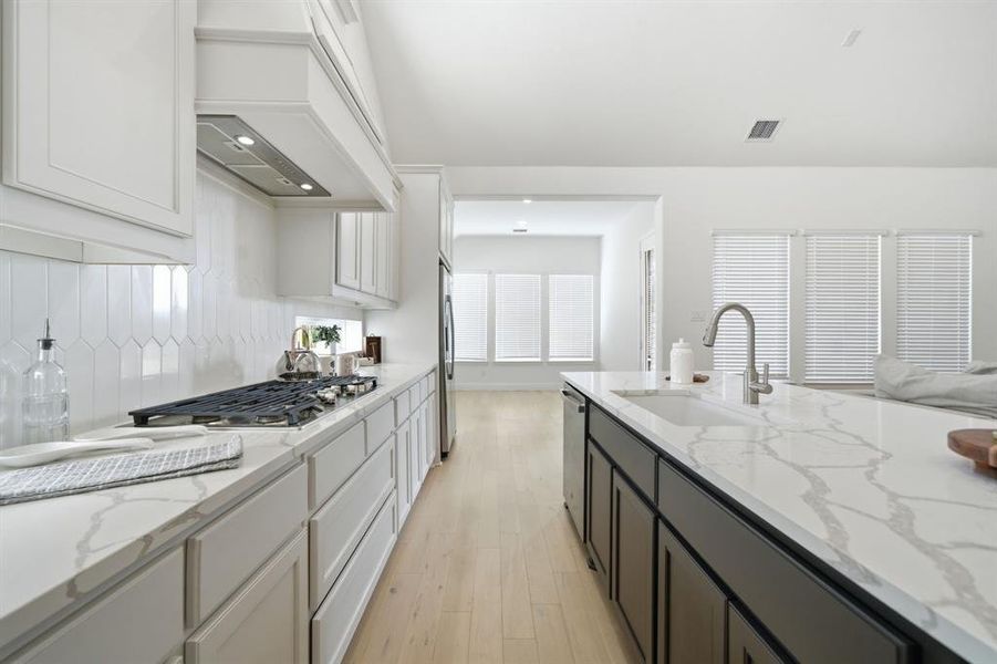 Furnished interior view inside a new home in Gideon Grove, Rockwall (Image 12). Furnished interior view inside a new home in Gideon Grove, Rockwall (Image 12).
