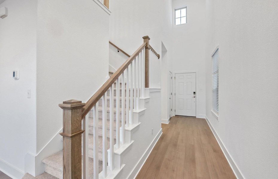 Spacious, unfurnished interior of a new home in Saddleback at Santa Rita Ranch, Liberty Hill (Image 12). Spacious, unfurnished interior of a new home in Saddleback at Santa Rita Ranch, Liberty Hill (Image 12).