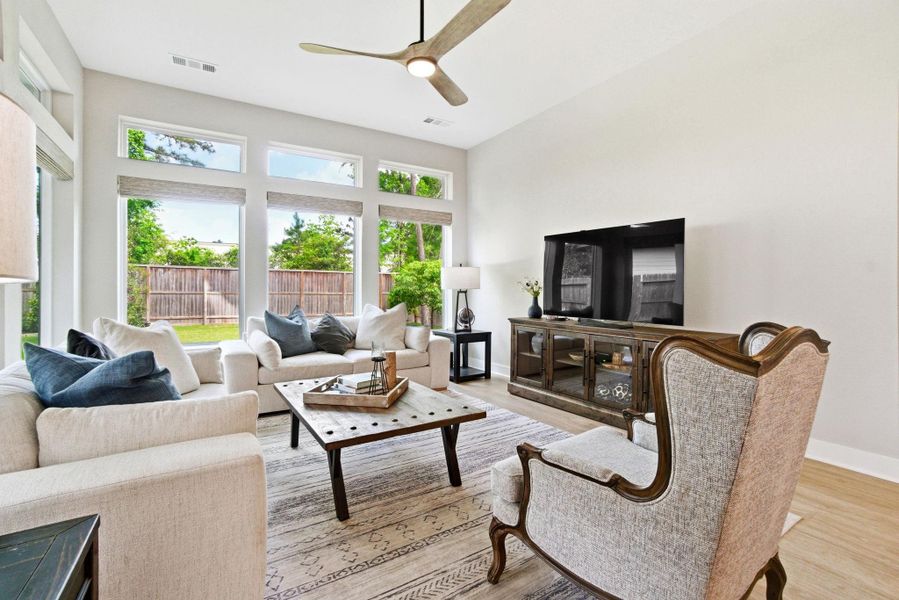 Furnished interior view inside a new home in Woodforest - Kingsley Square 50' Homesites, Montgomery (Image 13).