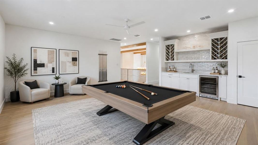 Furnished interior view inside a new home in , Dallas (Image 35).