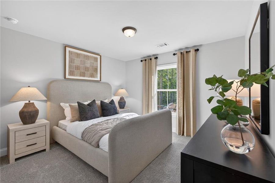 Furnished interior view inside a new home in Ansley Towns, Cumming (Image 38).